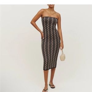 Reformation Cianna strapless sweater dress